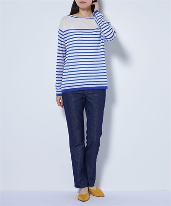 49AV JUNKO SHIMADA 【TIME SALE】ボーダー柄ボートネックサマーセーター_subthumb_10
