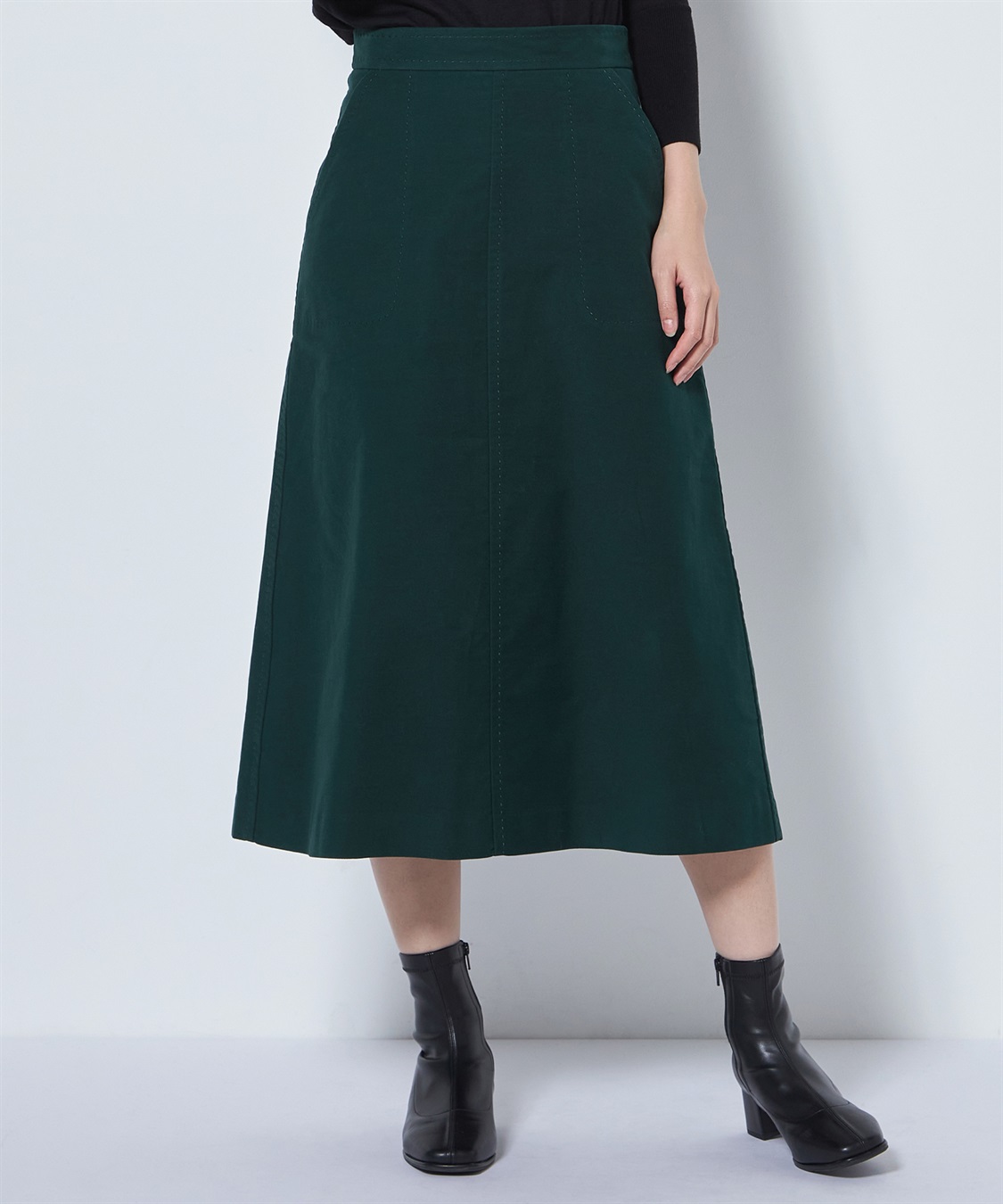 49AV JUNKO SHIMADA コットンチノフレアスカート_sub_1