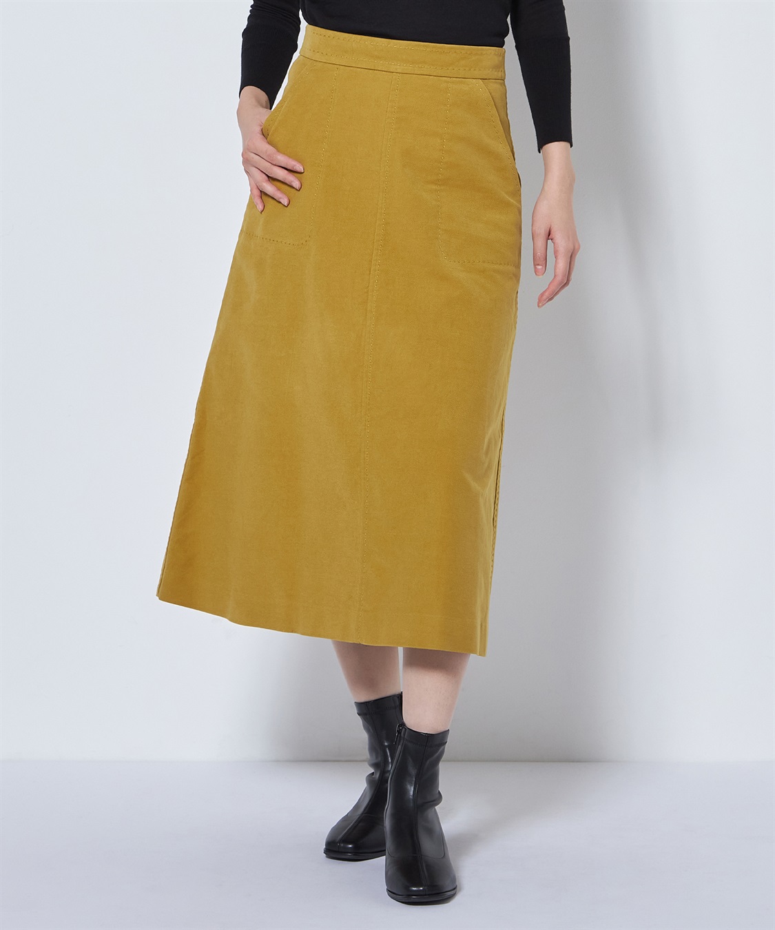 49AV JUNKO SHIMADA コットンチノフレアスカート_sub_4