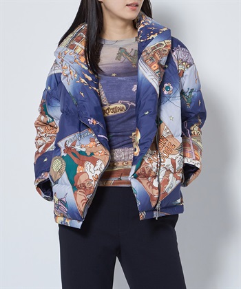 49AV.junko shimada パリナイト総柄ショートダウンジャケット_subthumb_1