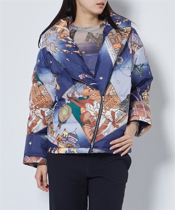 49AV.junko shimada パリナイト総柄ショートダウンジャケット_subthumb_2