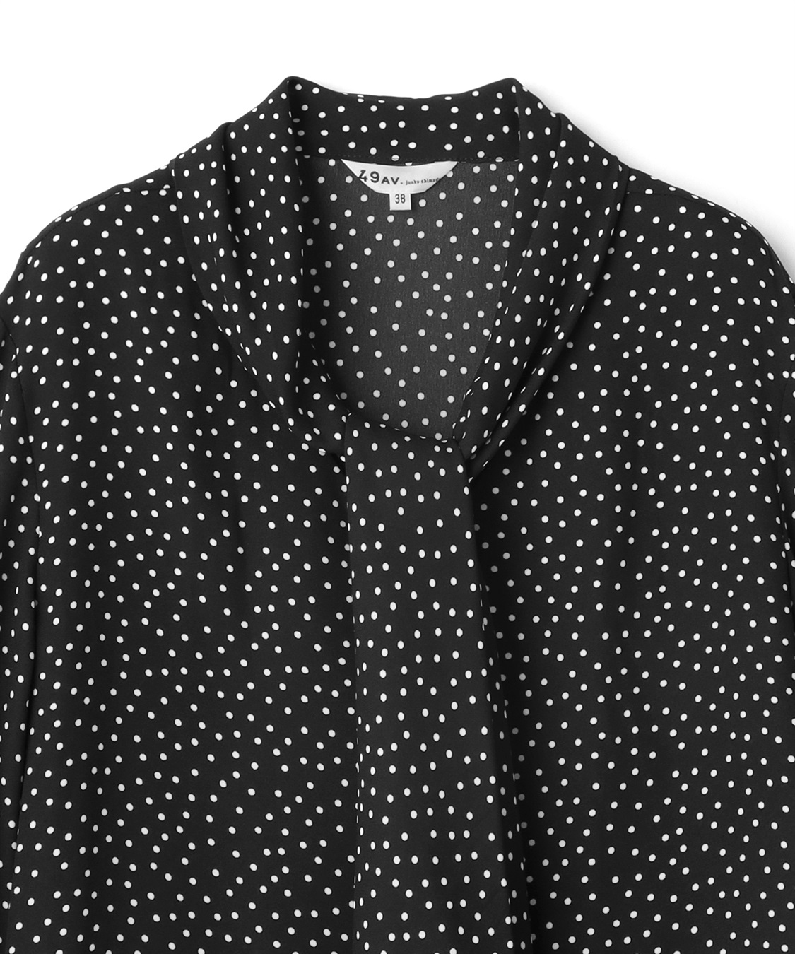 49AV JUNKO SHIMADA サテン地ボウブラウス_sub_2