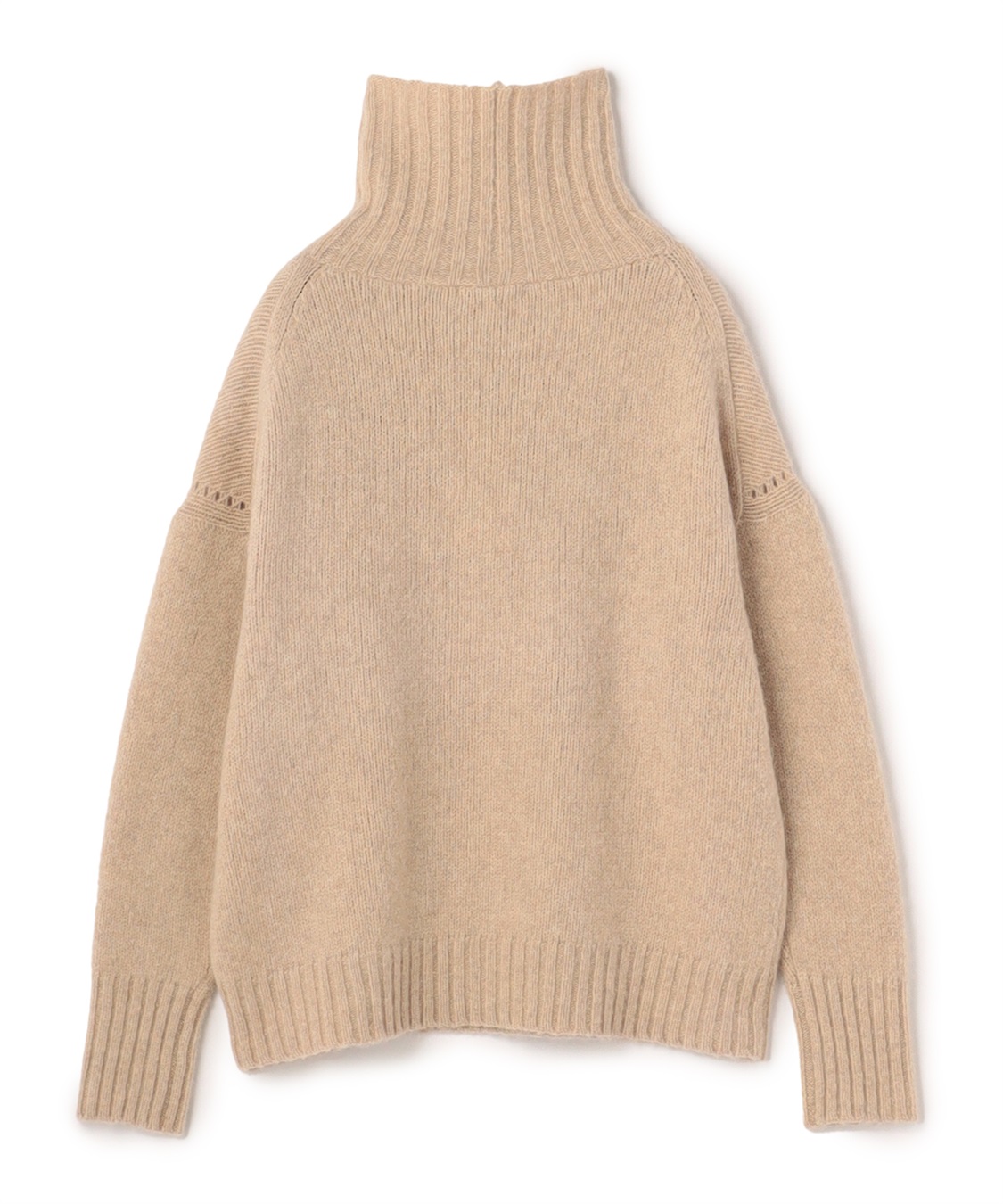 ECO】ドロップショルダータートルネックニット 49AV JUNKO SHIMADA