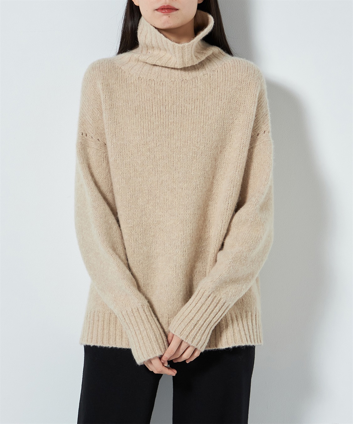 49AV JUNKO SHIMADA 【ECO】ドロップショルダータートルネックニット_sub_8