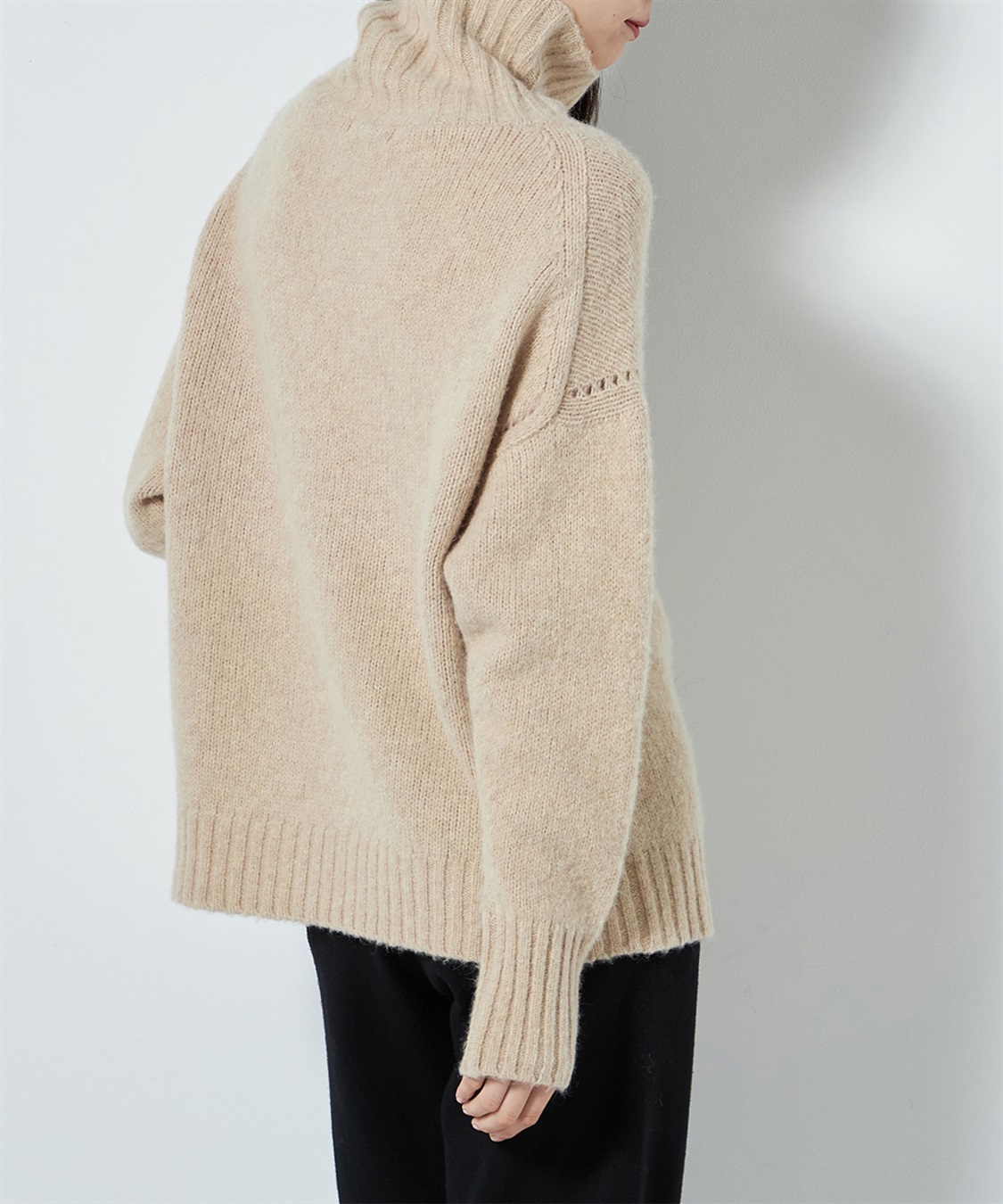 49AV JUNKO SHIMADA 【ECO】ドロップショルダータートルネックニット_sub_10
