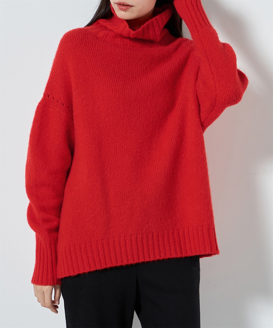 49AV JUNKO SHIMADA 【ECO】ドロップショルダータートルネックニット_sub_12