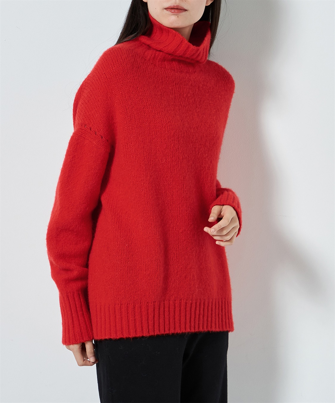 49AV JUNKO SHIMADA 【ECO】ドロップショルダータートルネックニット_sub_13