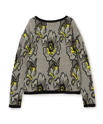 新品同様【定価25万】MIU MIU ビジュー ニット 半袖 フラワーニット TIME SALE】フラワー柄クルーネックニット 49AV JUNKO SHIMADA