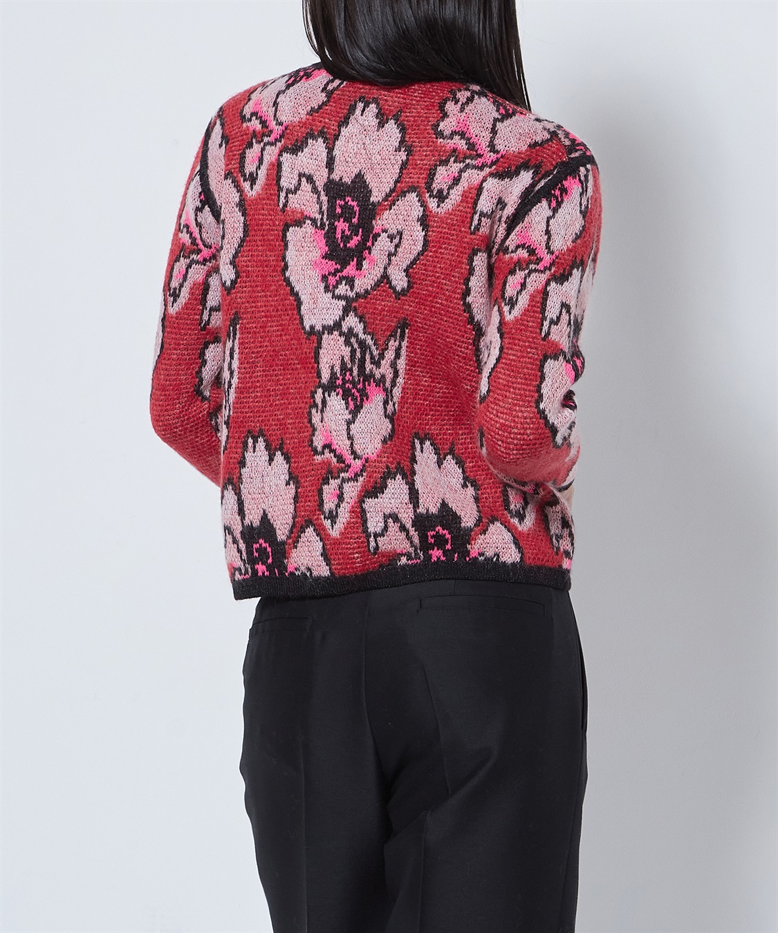 TIME SALE】フラワー柄ニットカーディガン 49AV JUNKO SHIMADA