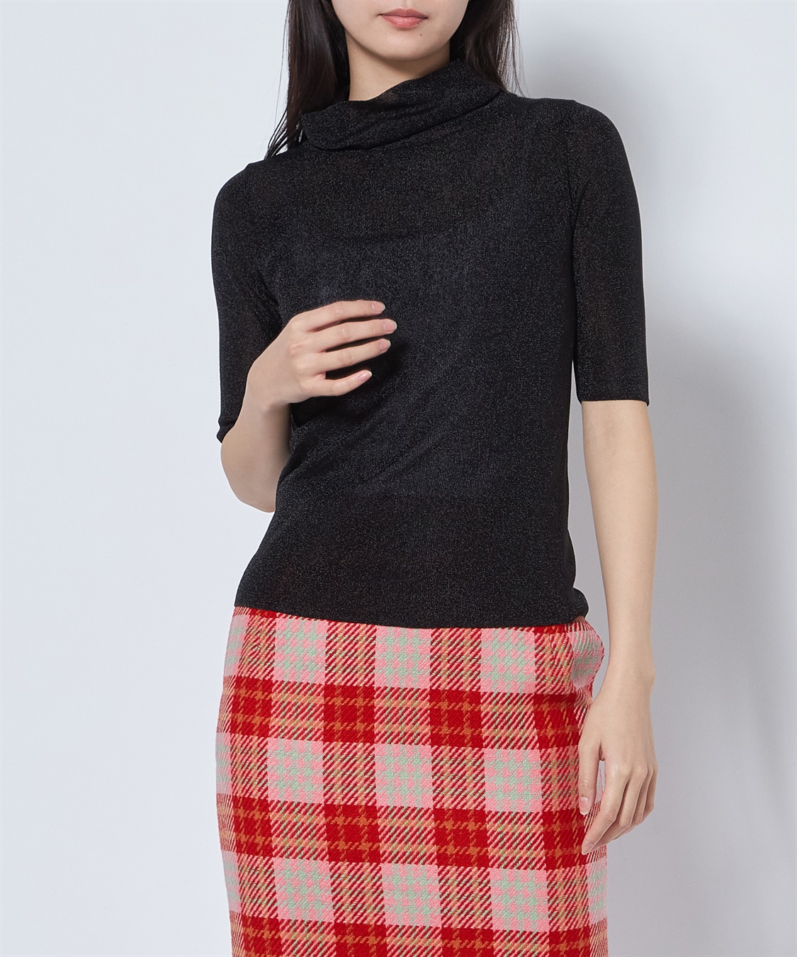 49AV JUNKO SHIMADA ラメ入りタートルネックニット_sub_4