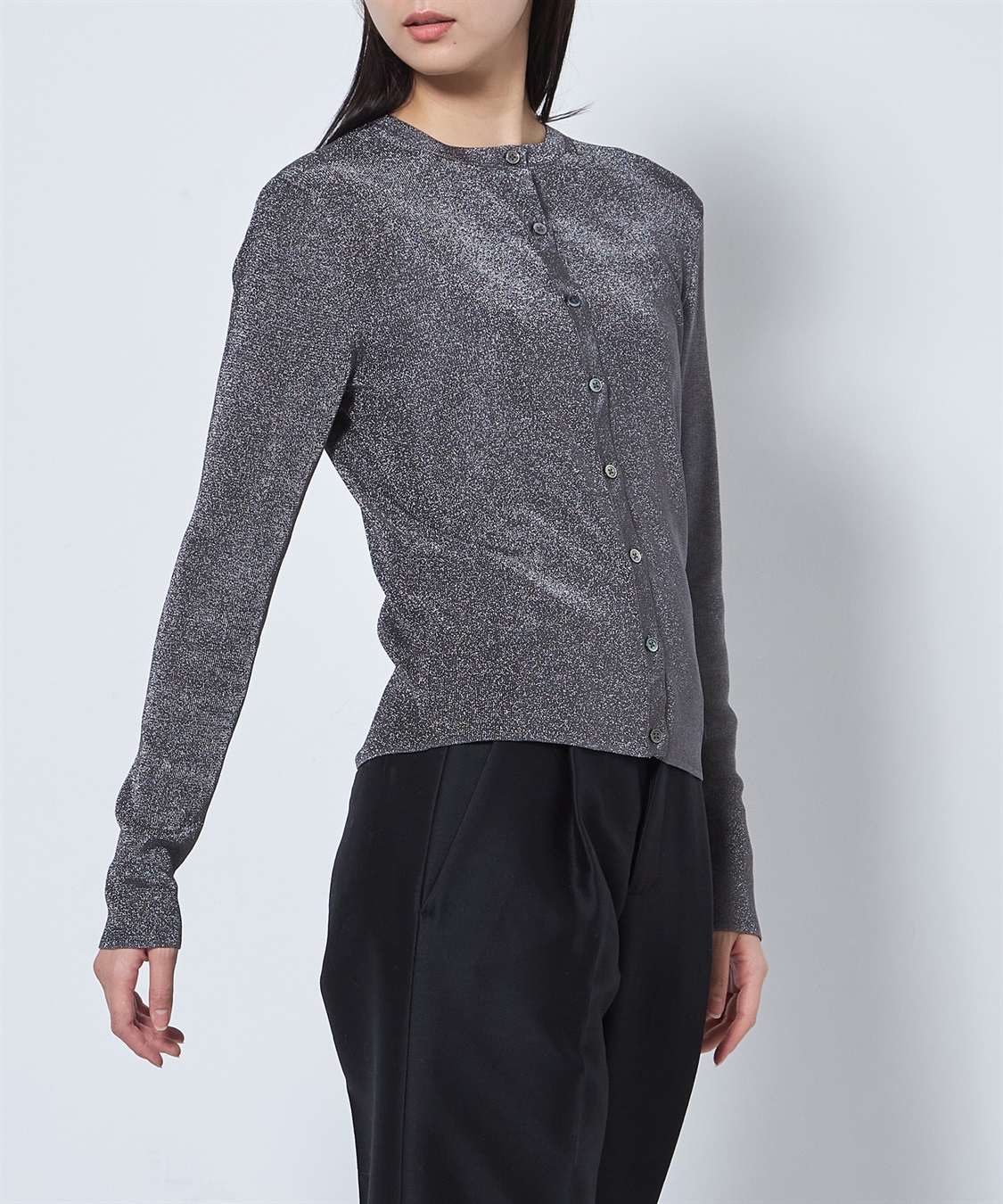 49AV JUNKO SHIMADA ラメ入りニットカーディガン_sub_2