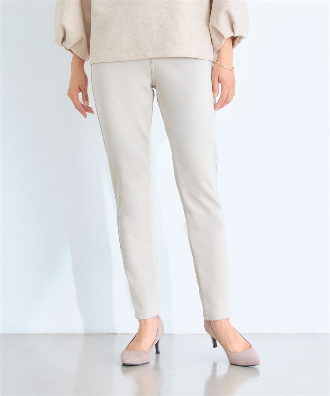 CROSS FUNCTION 【メディア掲載】なめらかな肌ざわり  裏起毛ストレッチイージーパンツ【CF/クロスファンクション】_sub_12