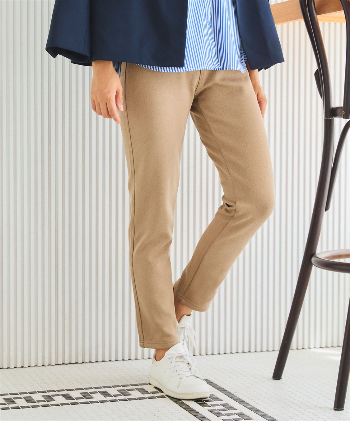 CROSS FUNCTION 【メディア掲載】なめらかな肌ざわり  裏起毛ストレッチイージーパンツ【CF/クロスファンクション】_sub_14