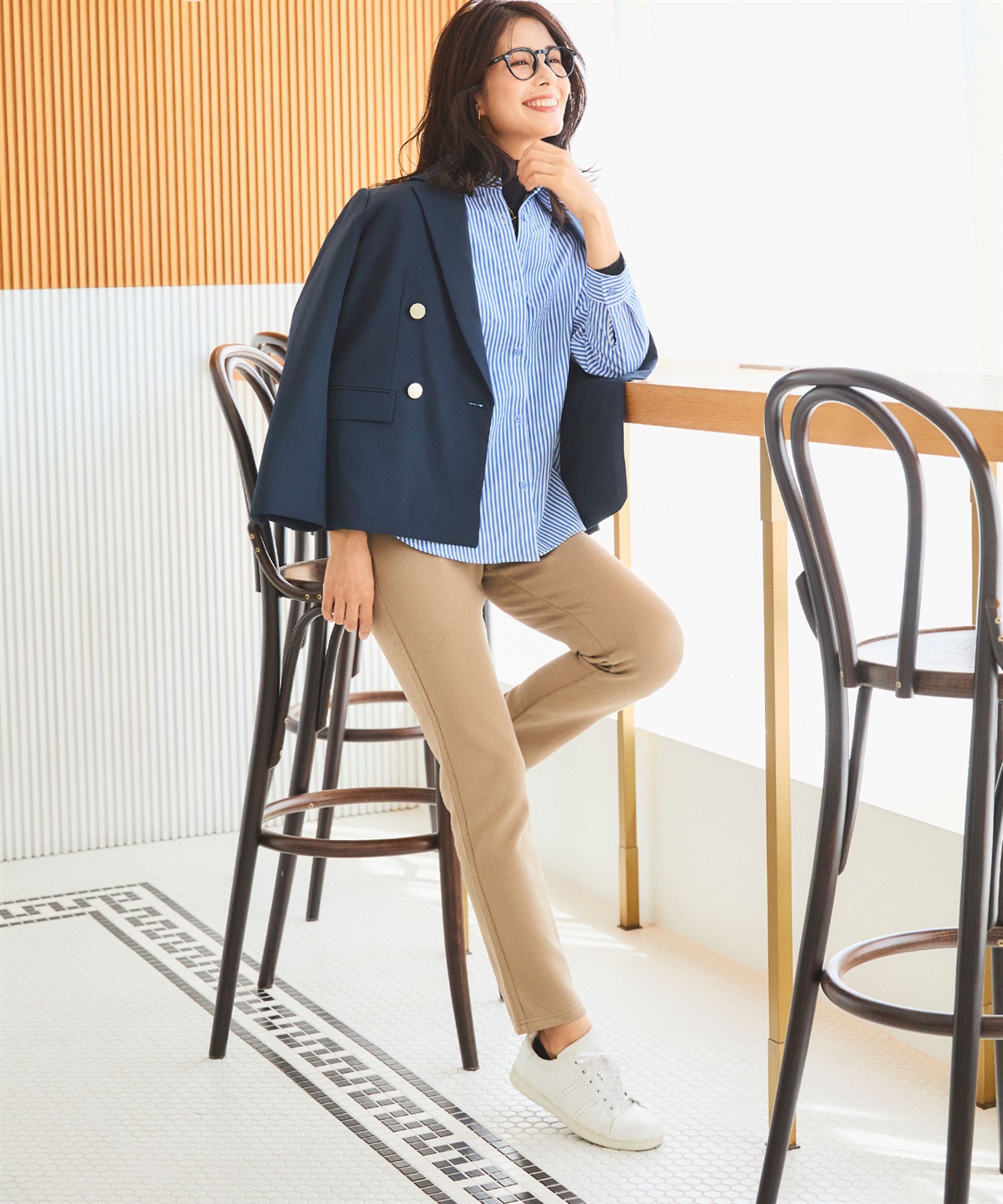 CROSS FUNCTION 【メディア掲載】なめらかな肌ざわり  裏起毛ストレッチイージーパンツ【CF/クロスファンクション】_sub_15