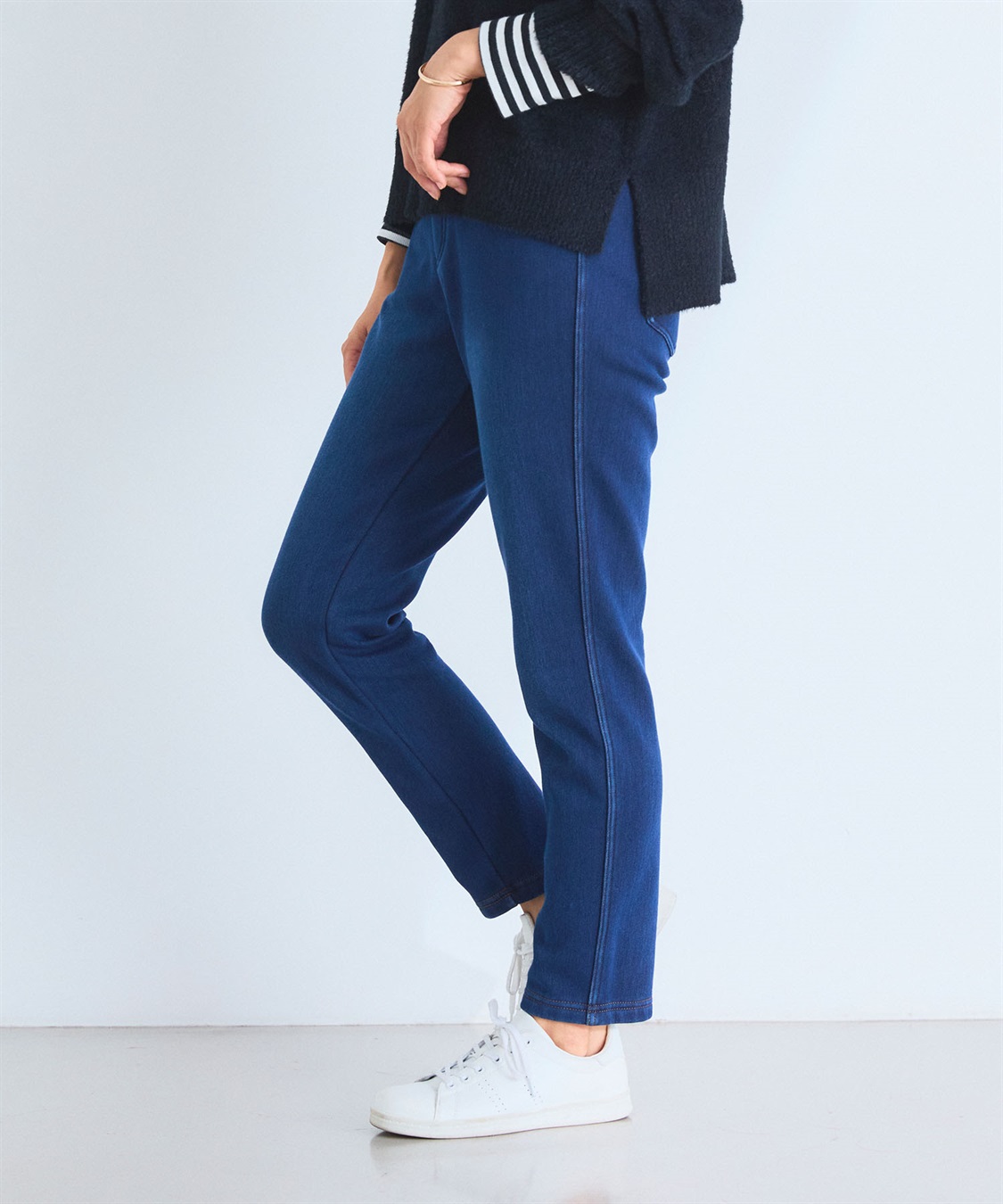 CROSS FUNCTION 【メディア掲載】なめらかな肌ざわり  裏起毛ストレッチイージーパンツ【CF/クロスファンクション】_sub_17