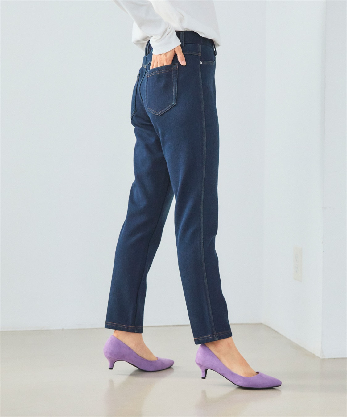 CROSS FUNCTION 【メディア掲載】なめらかな肌ざわり  裏起毛ストレッチイージーパンツ【CF/クロスファンクション】_sub_21