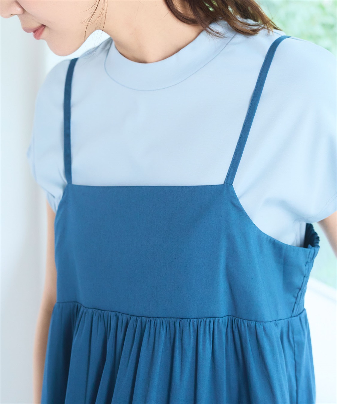 CROSS FUNCTION 《洗える》エブ楽 切り替えボリュームキャミソールワンピース【CF/クロスファンクション】_sub_26