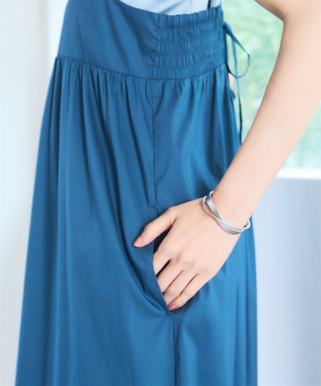 CROSS FUNCTION 《洗える》エブ楽 切り替えボリュームキャミソールワンピース【CF/クロスファンクション】_sub_28