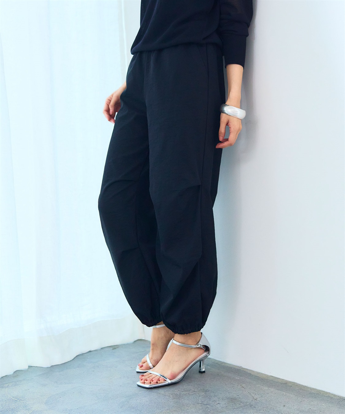 CROSS FUNCTION 《UVカット》エブ楽 きれいめイージーパラシュートパンツ【CF/クロスファンクション】_sub_1