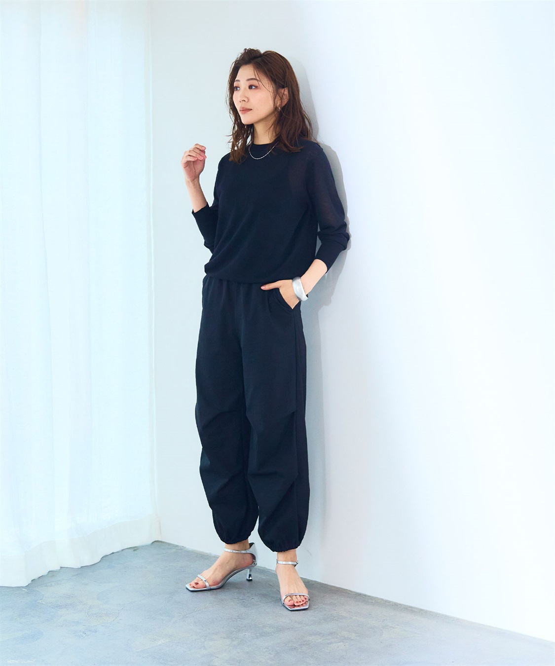 CROSS FUNCTION 《UVカット》エブ楽 きれいめイージーパラシュートパンツ【CF/クロスファンクション】_sub_12