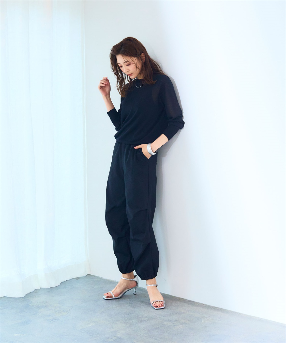 CROSS FUNCTION 《UVカット》エブ楽 きれいめイージーパラシュートパンツ【CF/クロスファンクション】_sub_13