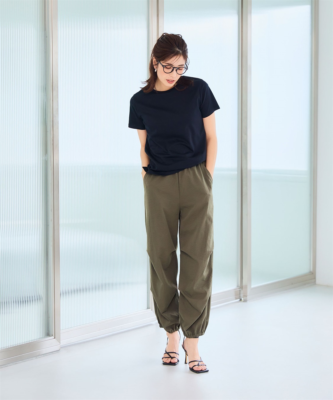 CROSS FUNCTION 《UVカット》エブ楽 きれいめイージーパラシュートパンツ【CF/クロスファンクション】_sub_19