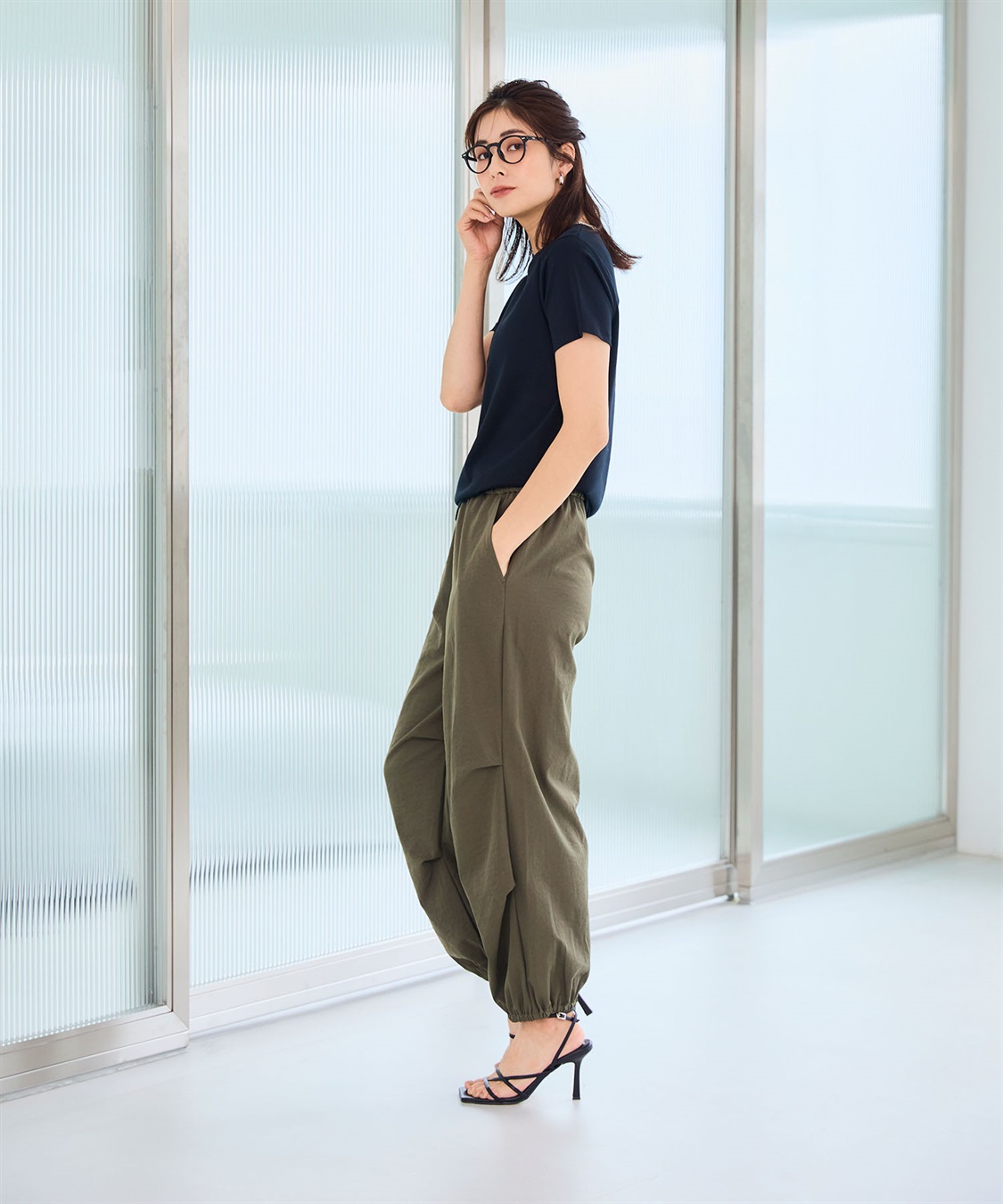 CROSS FUNCTION 《UVカット》エブ楽 きれいめイージーパラシュートパンツ【CF/クロスファンクション】_sub_20