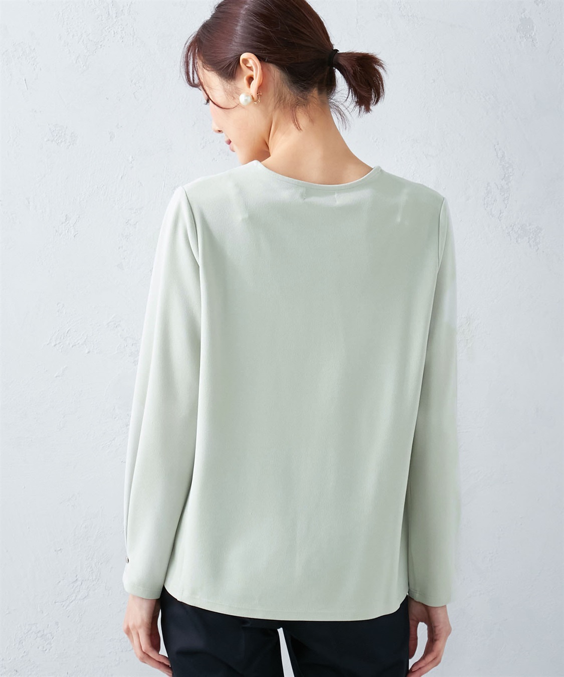 タックスリーブスムースプルオーバー A/C DESIGN BY ALPHA CUBIC