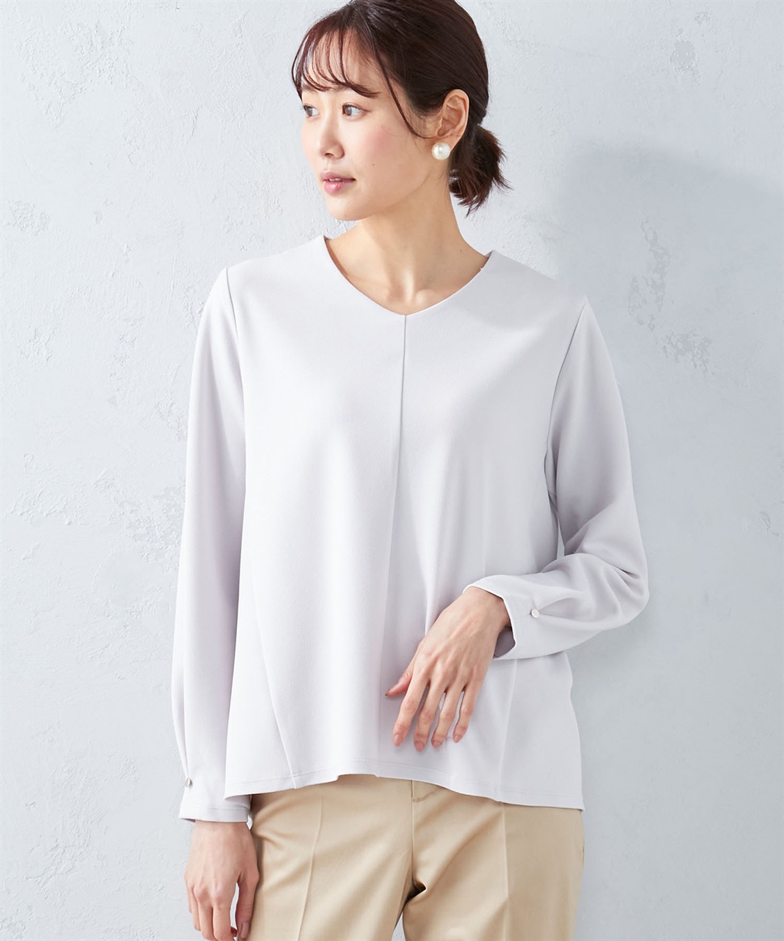 A/C DESIGN BY ALPHA CUBIC タックスリーブスムースプルオーバー_sub_9