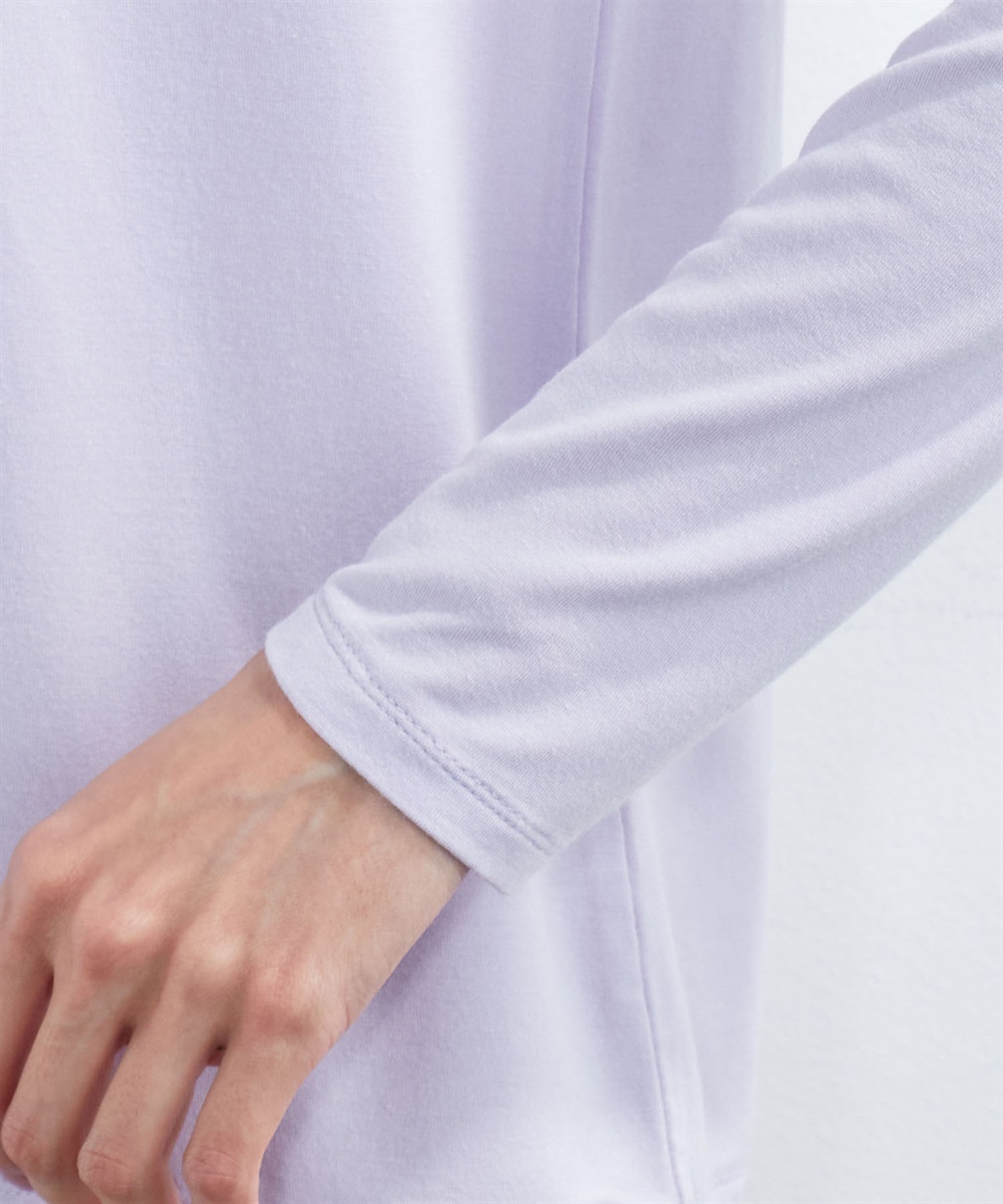 A/C DESIGN BY ALPHA CUBIC シャーリングハイネックカットソー_sub_6