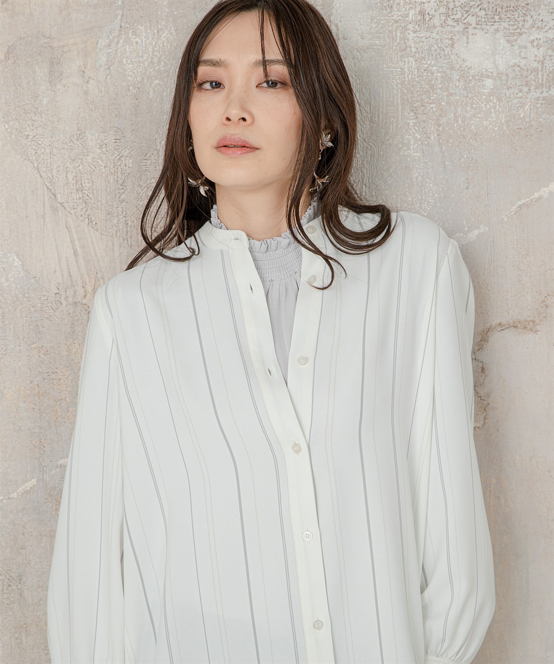 A/C DESIGN BY ALPHA CUBIC シャーリングハイネックカットソー_sub_12