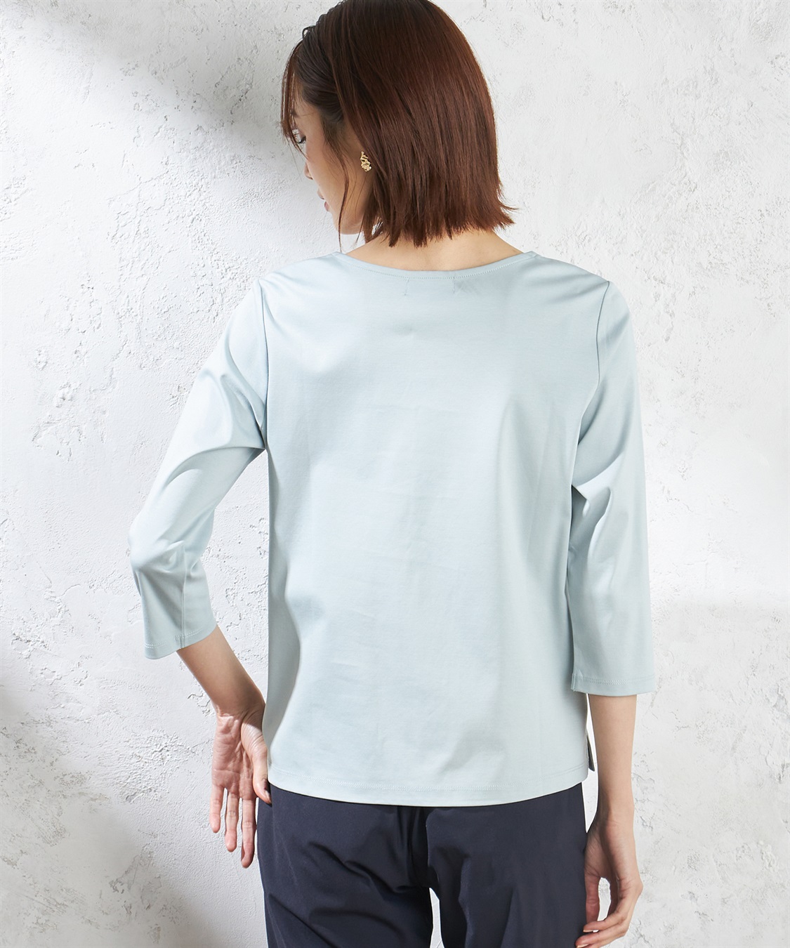 A/C DESIGN BY ALPHA CUBIC WフロントスムースTシャツ_sub_2