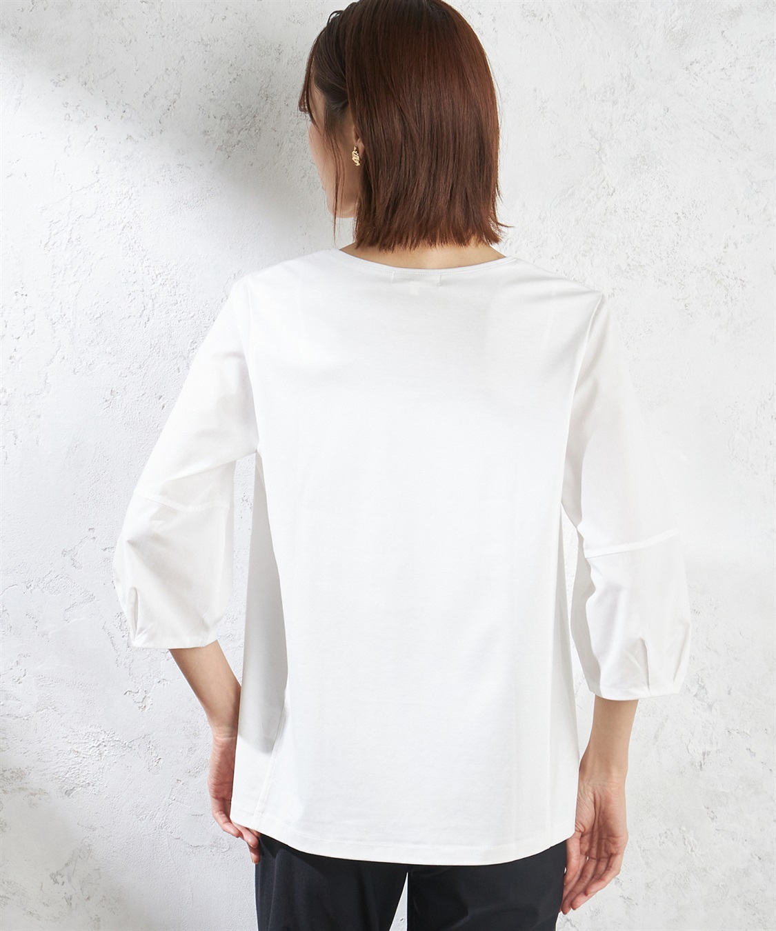 A/C DESIGN BY ALPHA CUBIC クーラータッチボリュームスリーブプルオーバー_sub_3