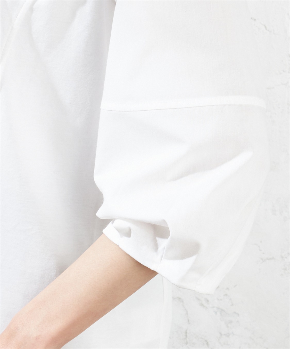 A/C DESIGN BY ALPHA CUBIC クーラータッチボリュームスリーブプルオーバー_sub_5