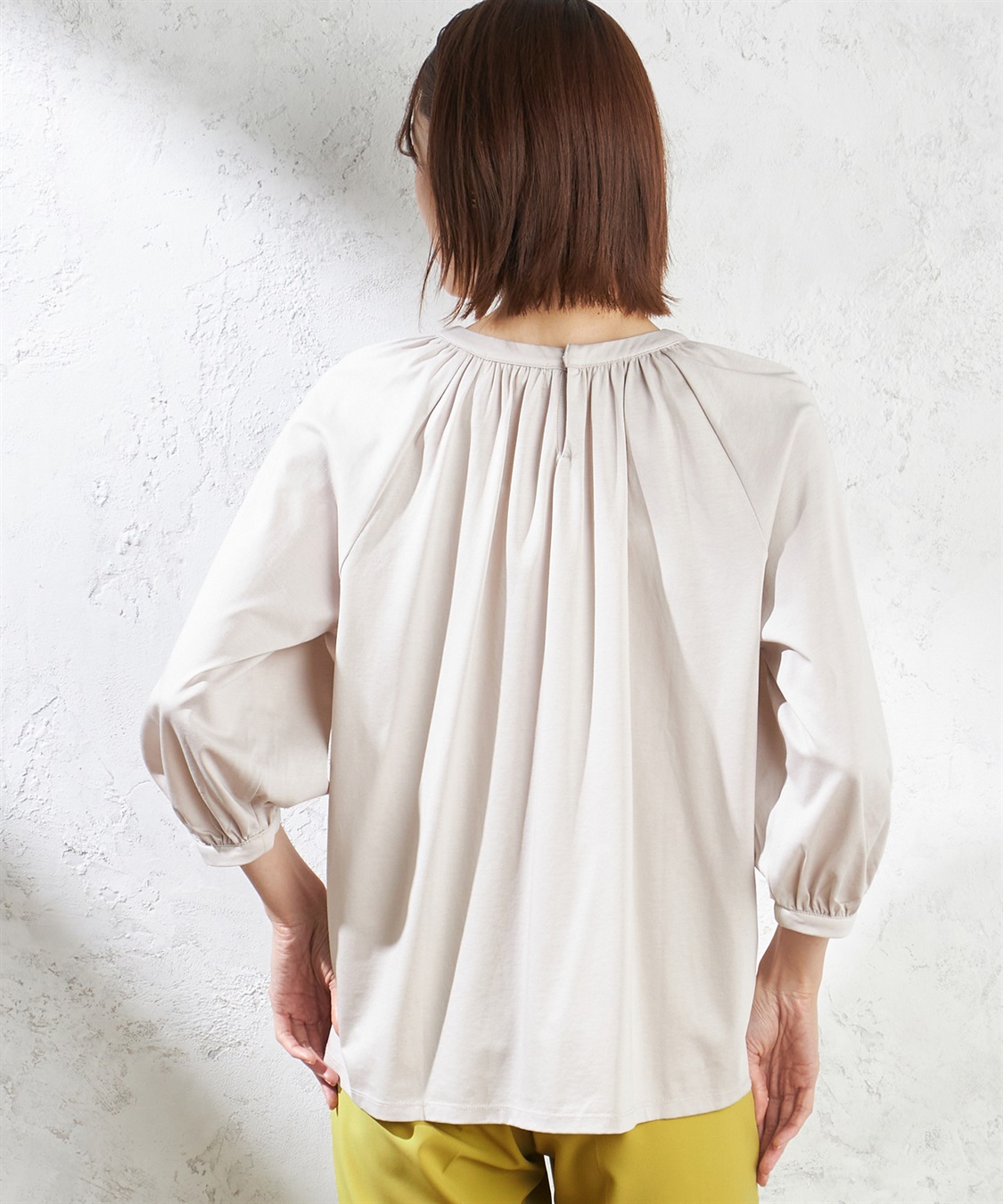 A/C DESIGN BY ALPHA CUBIC クーラータッチシャーリングネックプルオーバー_sub_3