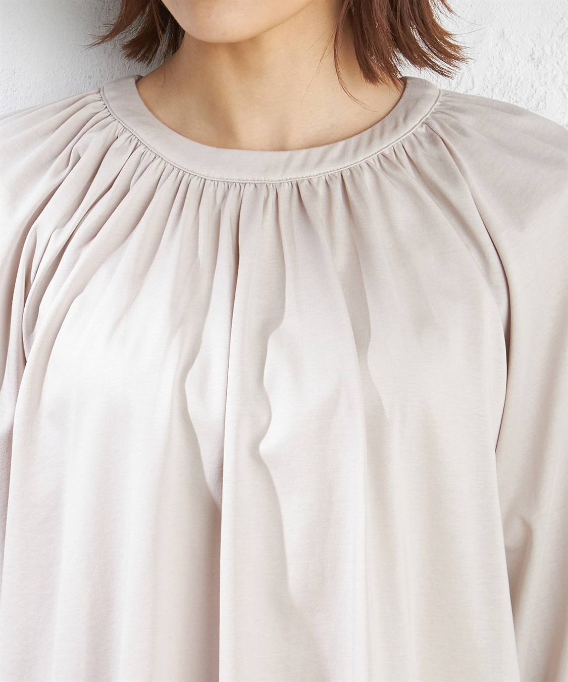 A/C DESIGN BY ALPHA CUBIC クーラータッチシャーリングネックプルオーバー_sub_4