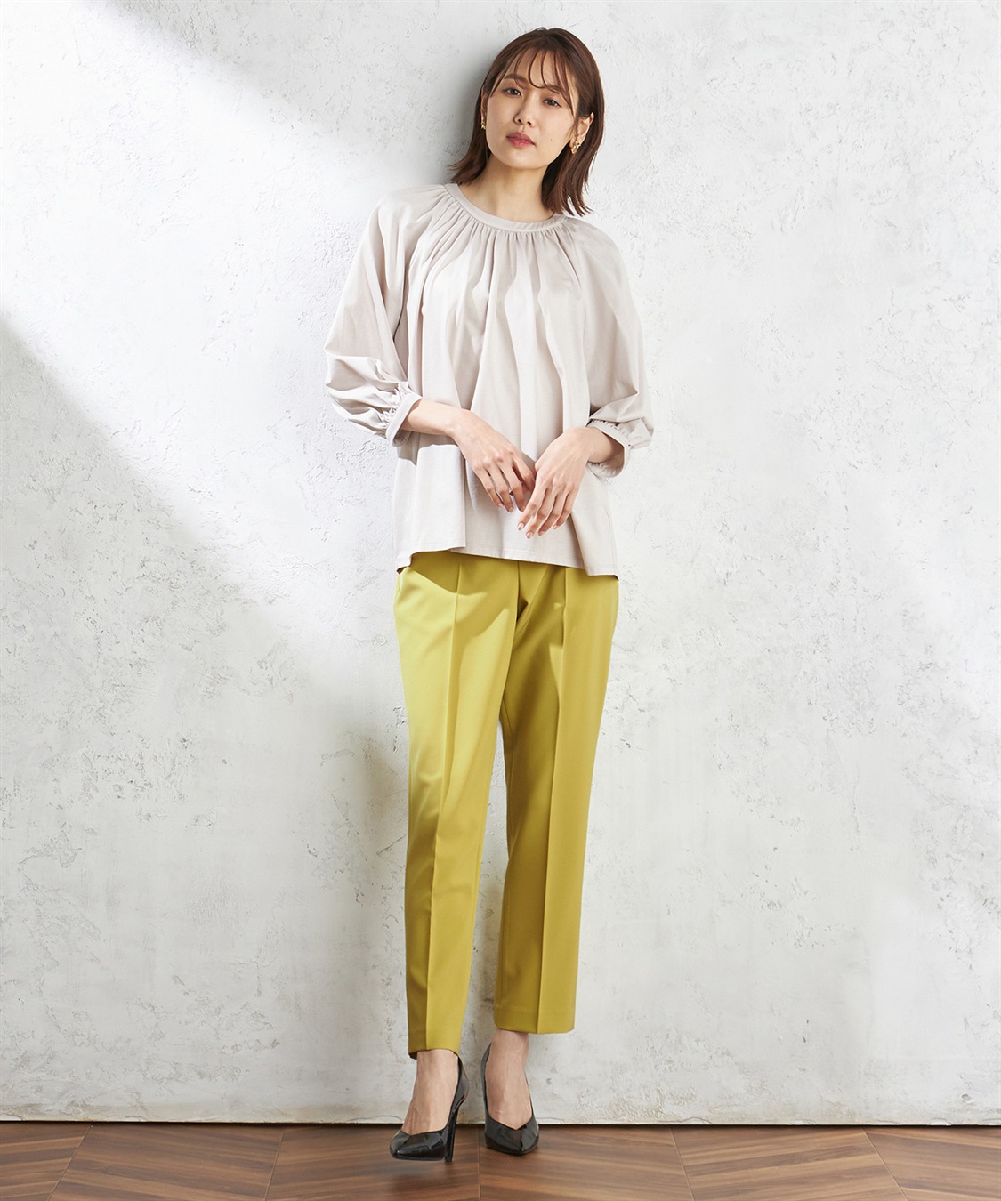 A/C DESIGN BY ALPHA CUBIC クーラータッチシャーリングネックプルオーバー_sub_9