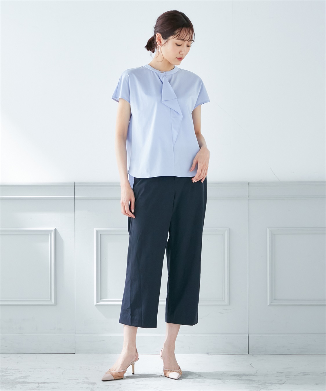 A/C DESIGN BY ALPHA CUBIC 【接触冷感】ボウタイ風プルオーバー_sub_7