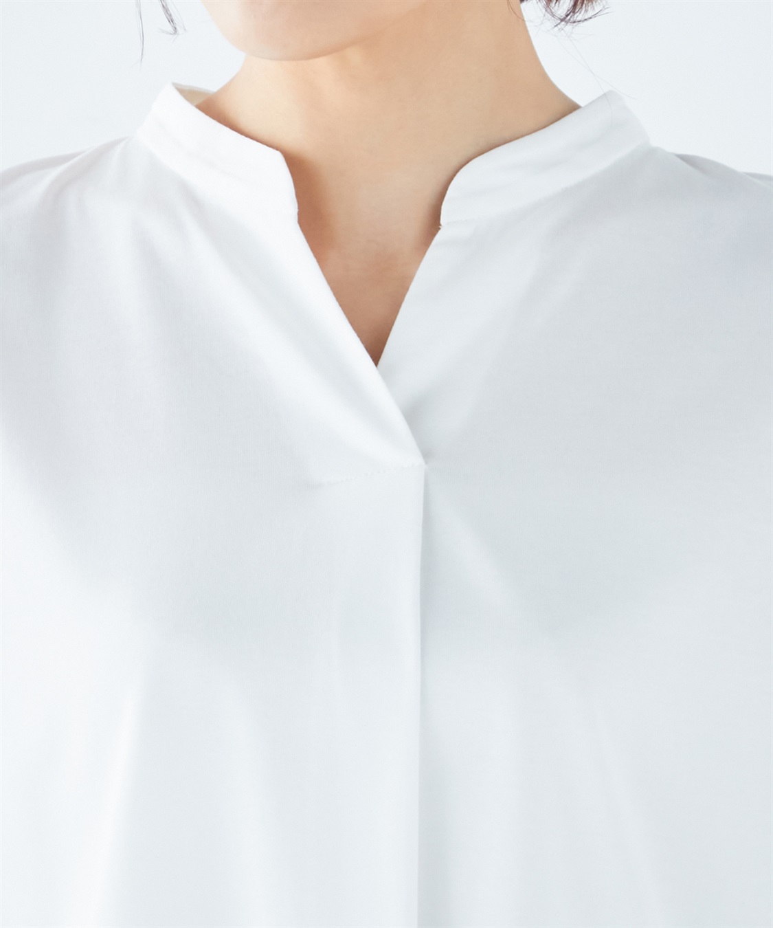 A/C DESIGN BY ALPHA CUBIC 【接触冷感】スキッパーカットプルオーバー_sub_3