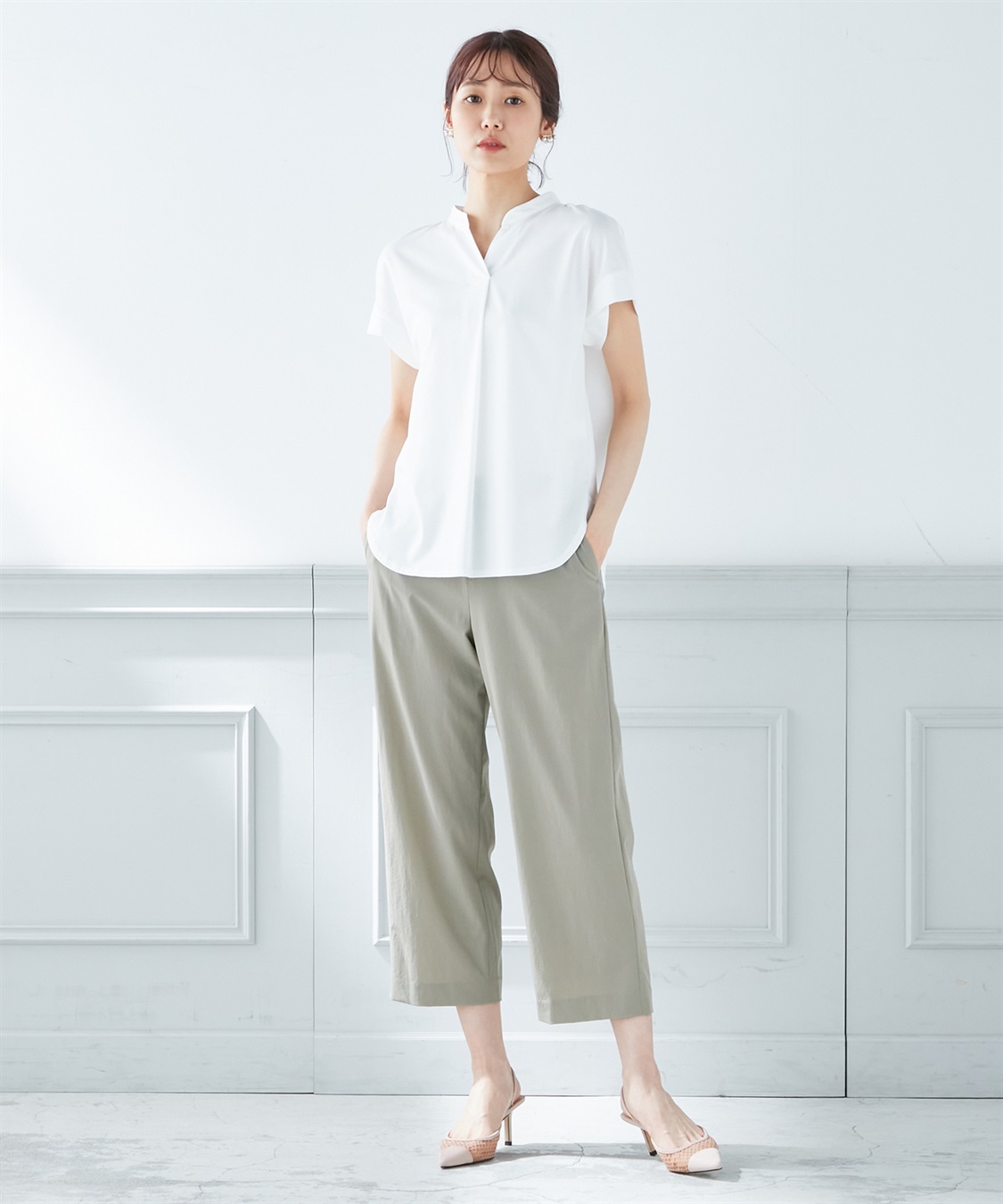 A/C DESIGN BY ALPHA CUBIC 【接触冷感】スキッパーカットプルオーバー_sub_7