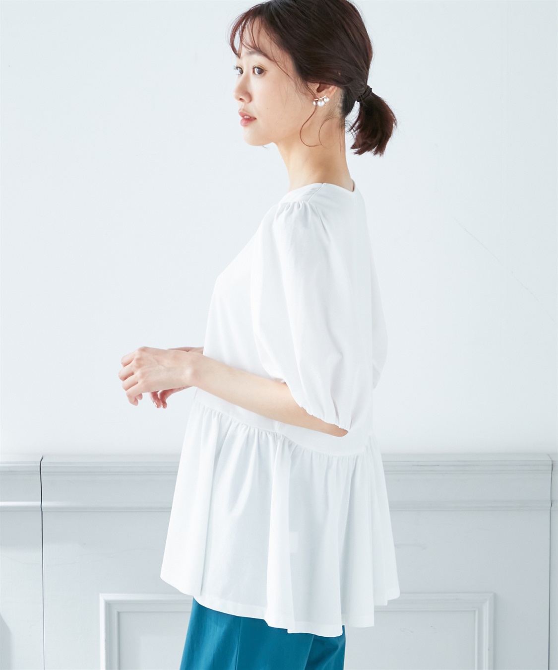 A/C DESIGN BY ALPHA CUBIC 【接触冷感】ティアードカットプルオーバー_sub_1