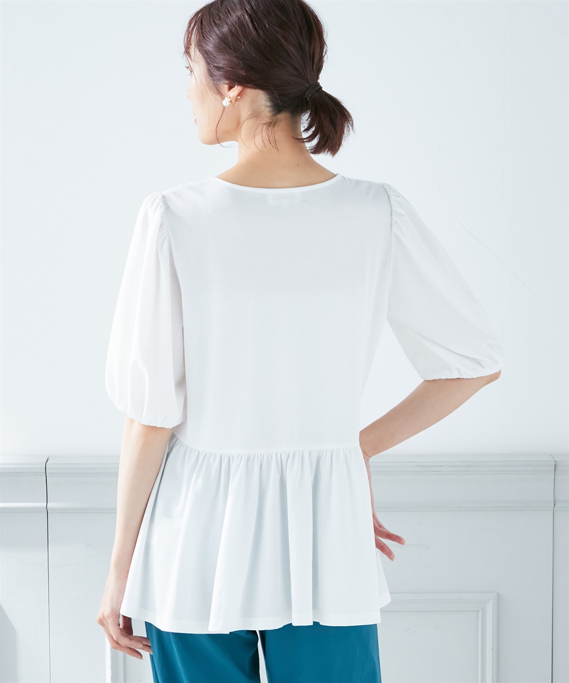 A/C DESIGN BY ALPHA CUBIC 【接触冷感】ティアードカットプルオーバー_sub_2