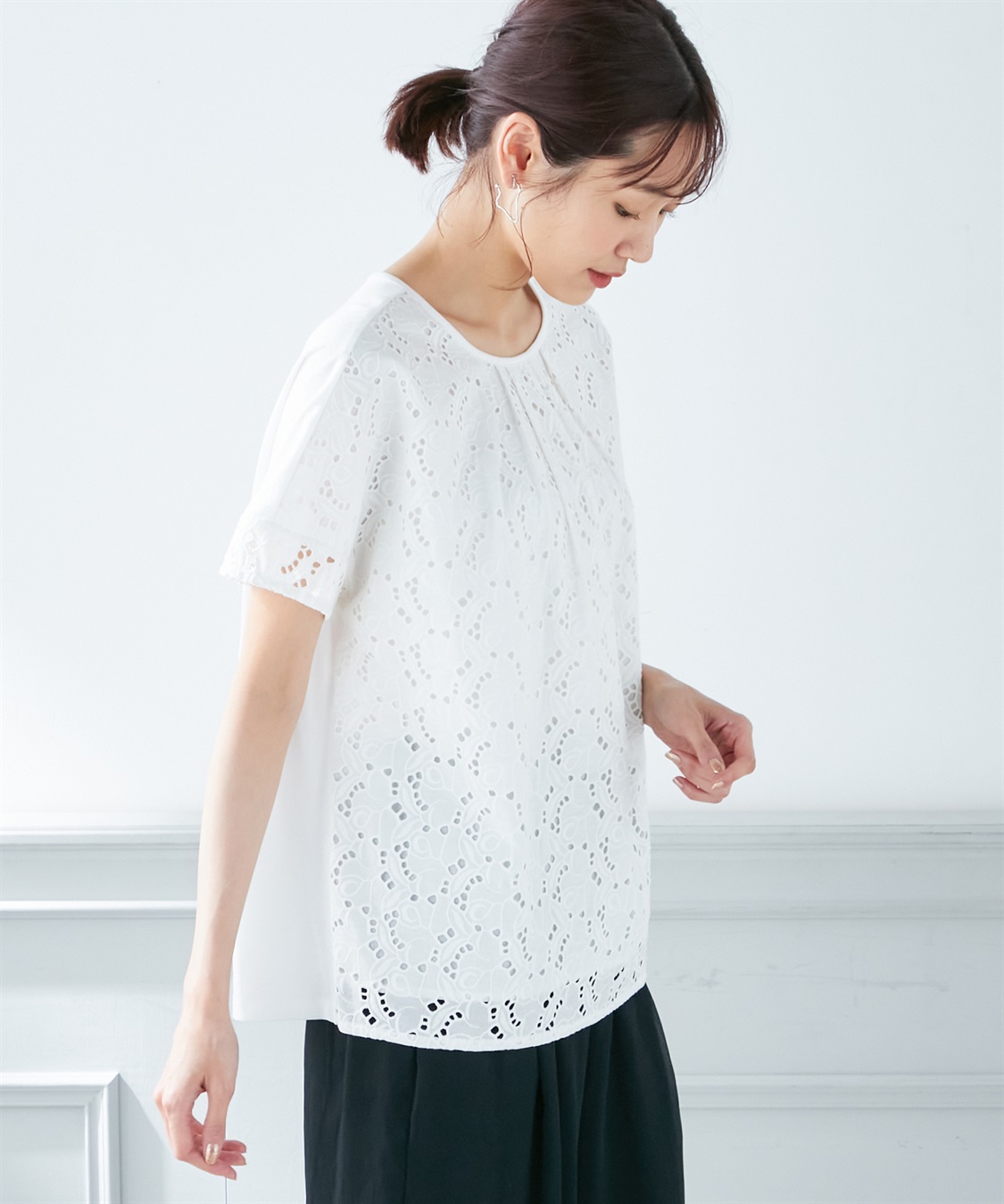 接触冷感】フロント刺しゅうプルオーバー A/C DESIGN BY ALPHA