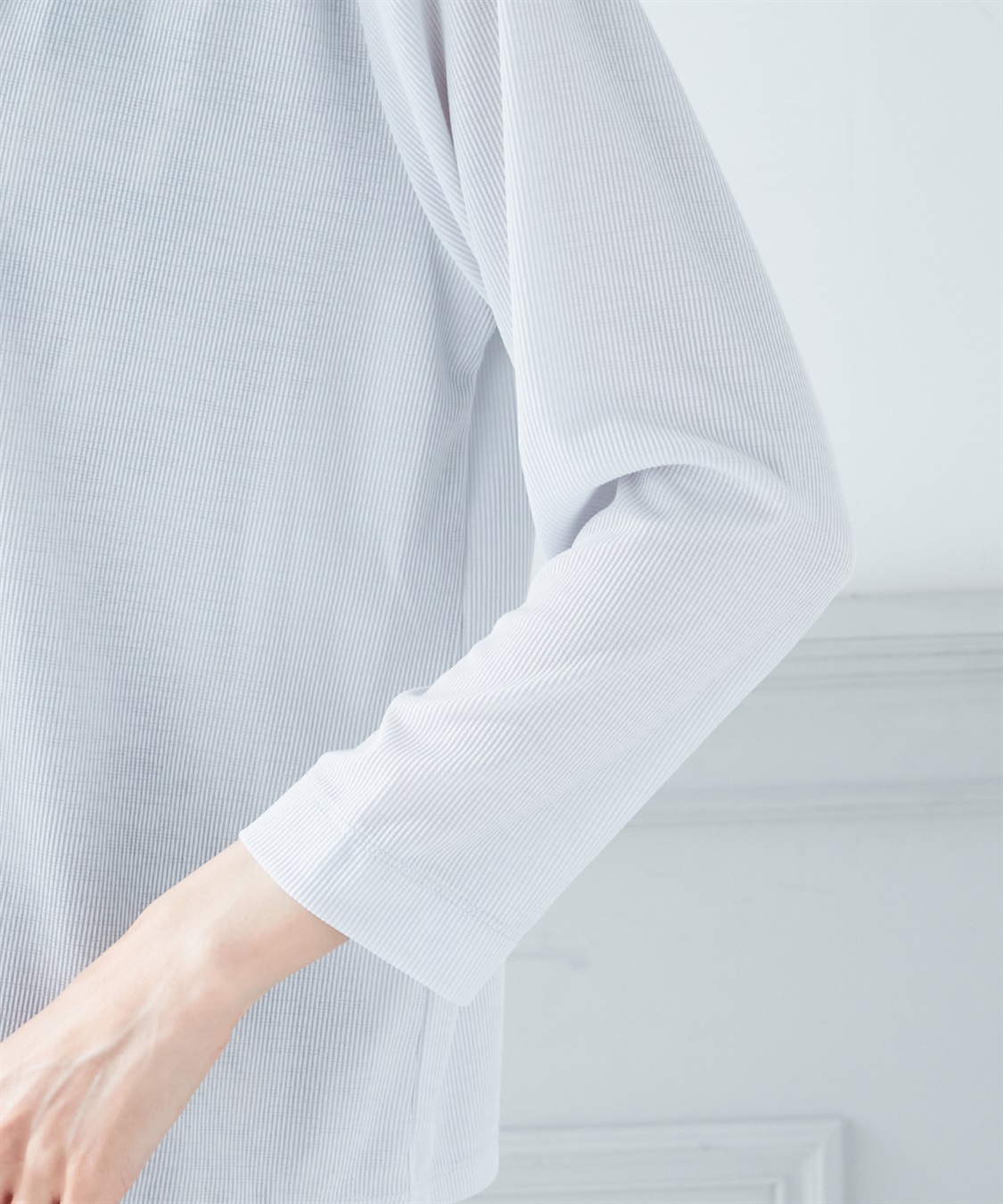 A/C DESIGN BY ALPHA CUBIC 【接触冷感】ショートカットソーカーディガン_sub_5