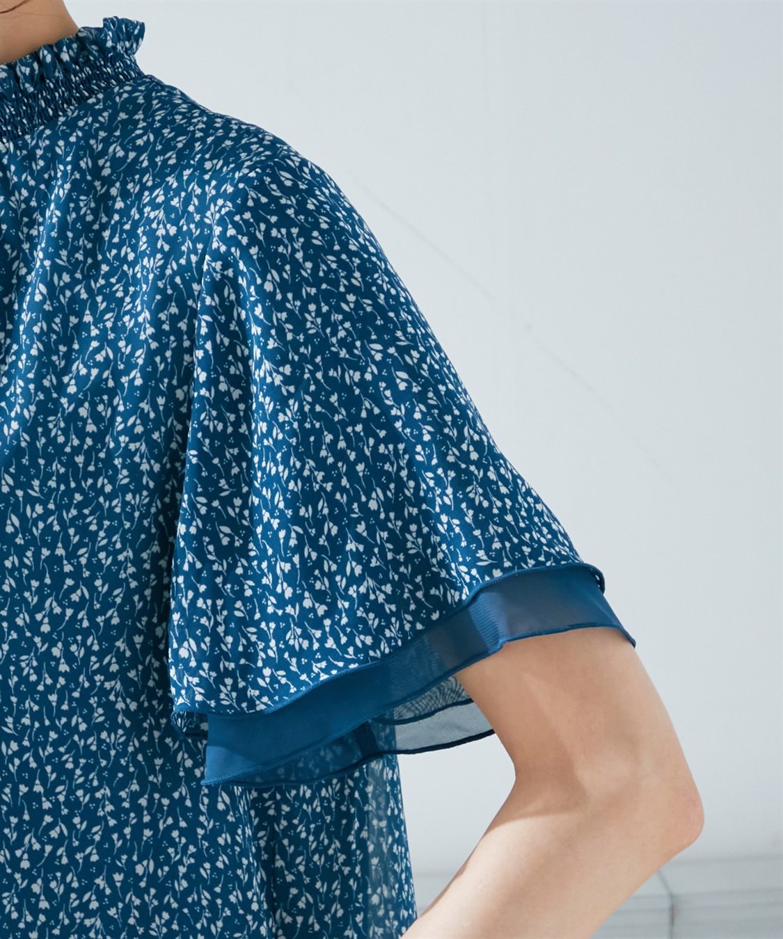 A/C DESIGN BY ALPHA CUBIC 小花プリントシャーリングTブラウス_sub_6