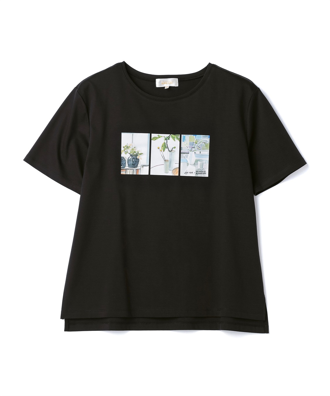 A/C DESIGN BY ALPHA CUBIC 【接触冷感】ボタニカルプリントTシャツ_sub_8