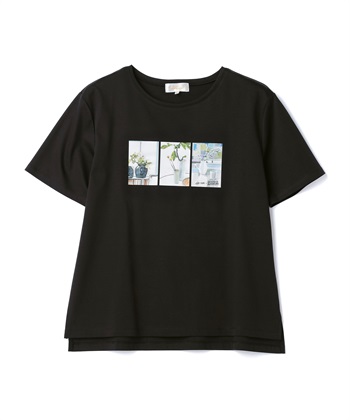 A/C DESIGN BY ALPHA CUBIC 【接触冷感】ボタニカルプリントTシャツ_subthumb_8