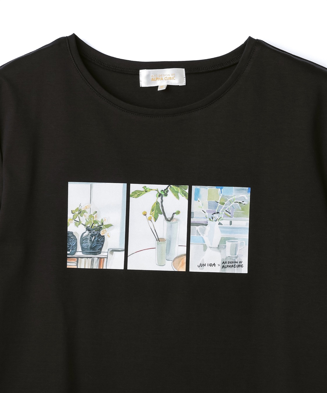A/C DESIGN BY ALPHA CUBIC 【接触冷感】ボタニカルプリントTシャツ_sub_10