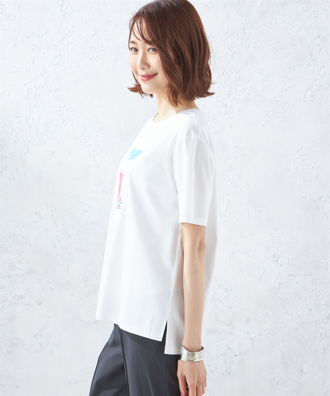 A/C DESIGN BY ALPHA CUBIC 【接触冷感】ハウスプリントTシャツ_sub_1