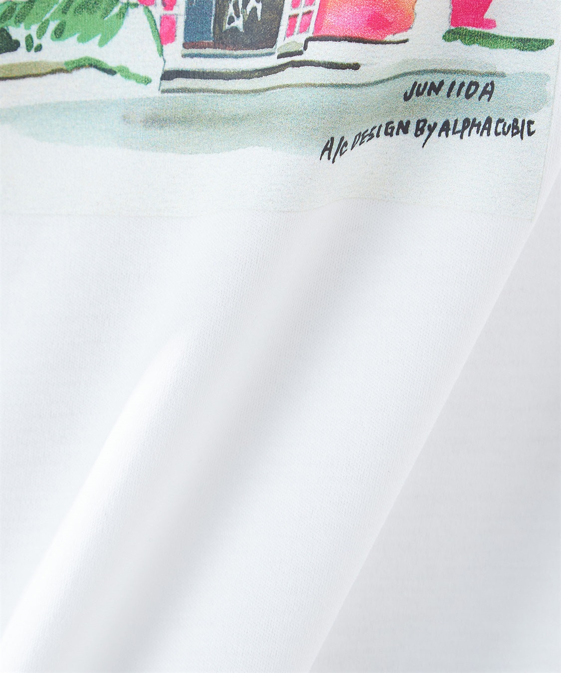 A/C DESIGN BY ALPHA CUBIC 【接触冷感】ハウスプリントTシャツ_sub_7